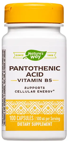 Pantothenic Acid (Vitamin В5), 100 capsule, Nature's Way