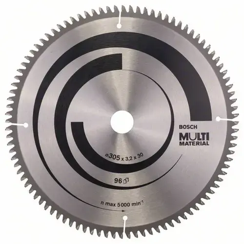 Panza de ferastrau circular Bosch Multi Material, 305 x 30 x 3,2 mm; 96
