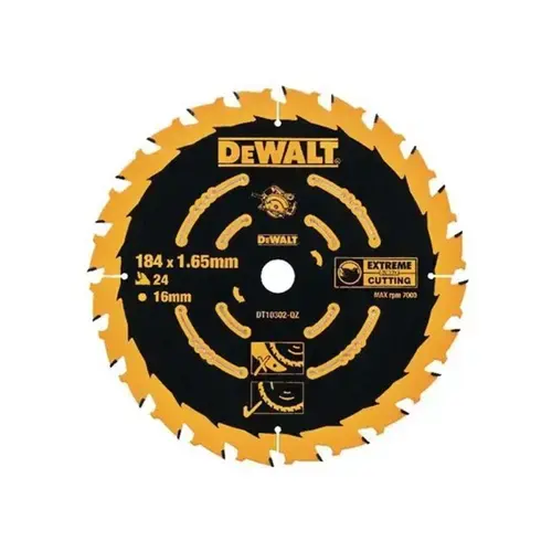 Panza de ferastrau circular Dewalt EXTREME 184x16MM 24Z DT10302-QZ