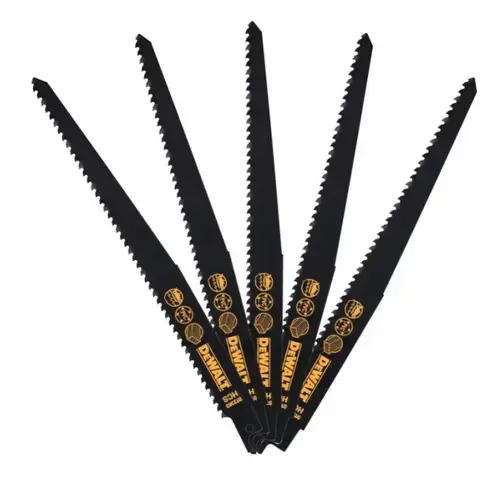 Panza DeWALT DT2363-QZ, HCS pentru fierastrau sabie 228mm, 5buc (Negru)
