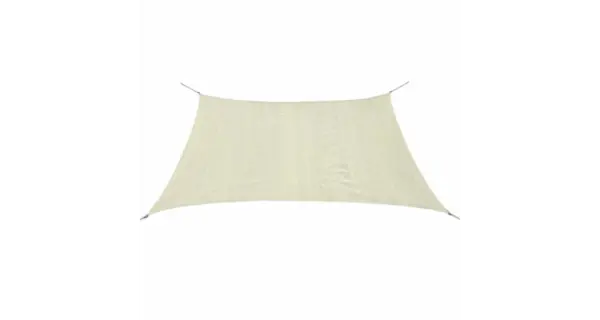 Panza parasolar din HDPE patrata 3,6 m crem