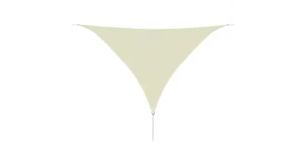 Panza parasolar din HDPE triunghiulara 3,6x3,6x3,6 m, Crem