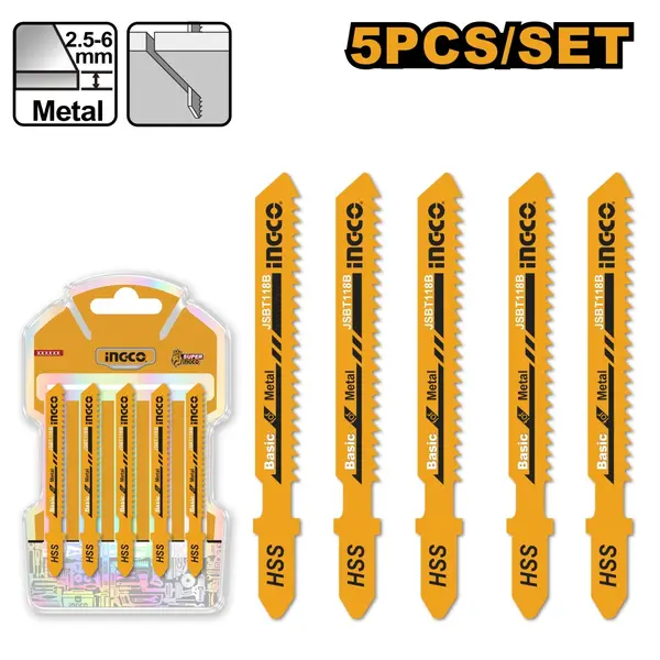 Panze Pendular Metal Set 5buc INGCO JSBT118B