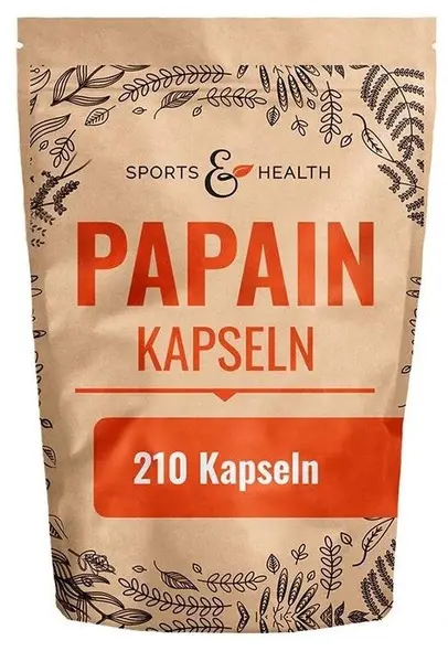 Papaină, 500 mg, 210 capsule,Sports & Health Solutions
