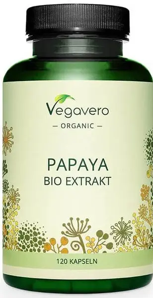 Papaya Bio Extrakt, 120 capsule, Vegavero