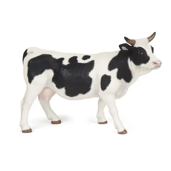 PAPO - Figurina Vacuta cu Blana Alba si Neagra