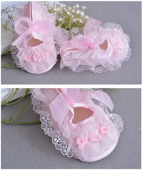 Papuci Bebe Rose Roz - 13 cm