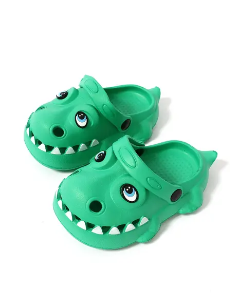 Papuci de spuma Croco-Dino model verde
