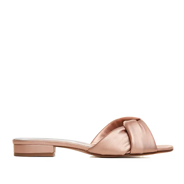 Papuci Emily Piele Naturala, Auriu-Rose - 34 / 9.5cm