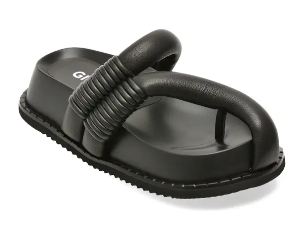 Papuci GRYXX negri, 67310, din piele naturala