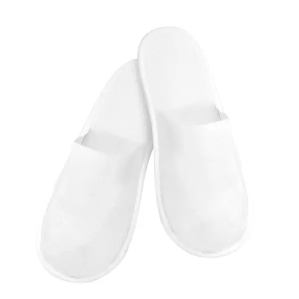 Papuci nedecupati alb Bournas Medicals Soft Care Open Toe Slippers Non-woven White 1buc