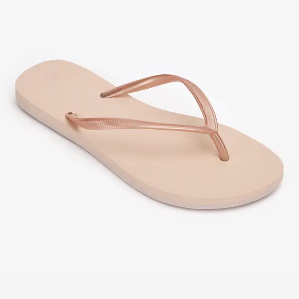 Papuci plajă 500 Gold peach Bej portocaliu Damă