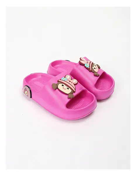 Papuci spuma Happy Girl, cu roz