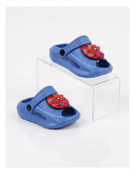 Papuci spuma Jibbtz rotativ Spider-Man, albastru