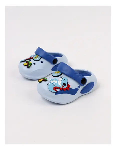 Papuci spuma usori Jibbtz Big Dino, blue