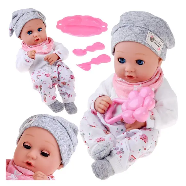 Papusa 32 cm, Cu ochi mobili si accesorii