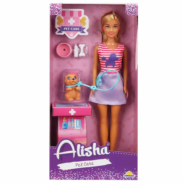 Papusa Alisha, Doctor veterinar cu accesorii, Mov