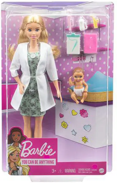 Papusa Barbie Careers - Barbie pediatru, cu accesorii