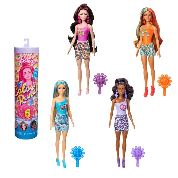 Papusa Barbie Color Reveal Rainbow Groovy