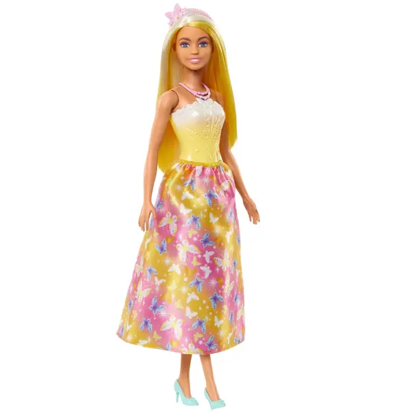 Papusa - Barbie cu parul blond si galben | Mattel