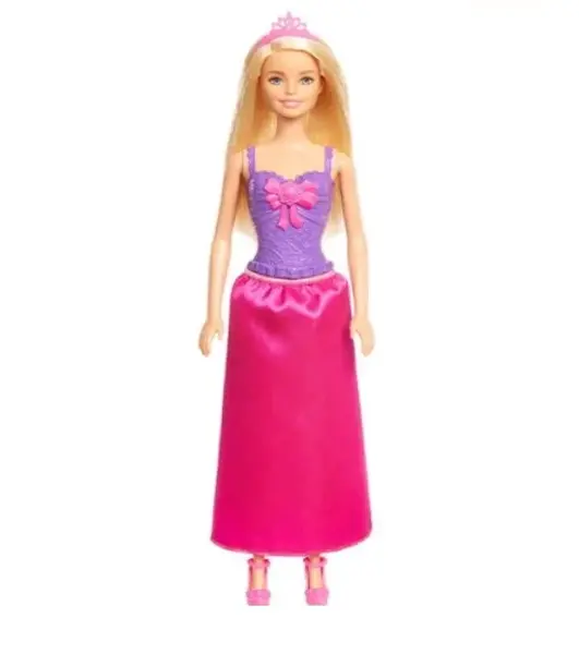 Papusa Barbie cu rochie, diadema si cizme
