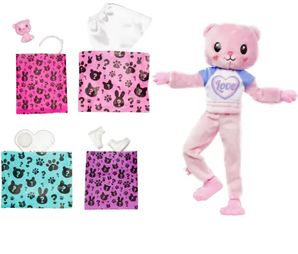 Papusa - Barbie - Cutie Reveal - Ursulet | Mattel