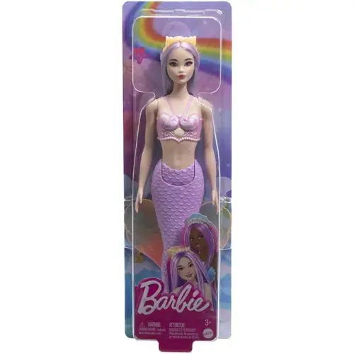 Papusa Barbie Dreamtopia - Sirena cu par mov si coada mov