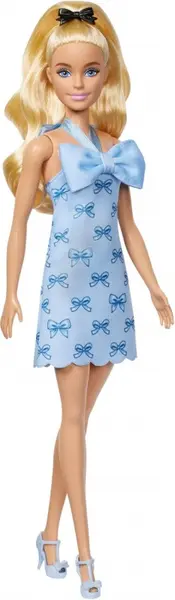 Păpuşă Barbie Fashionistas - Cu o rochie albastră cu panglici