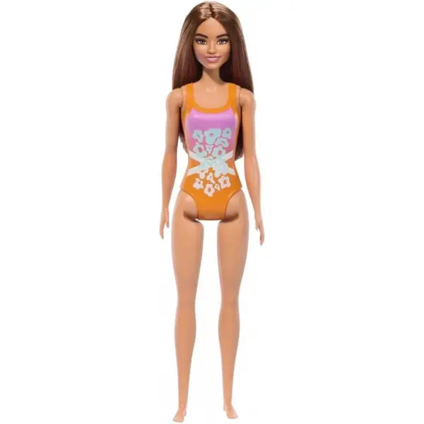Papusa Barbie, La plaja in costum de baie, Tropical Pink, HXX50