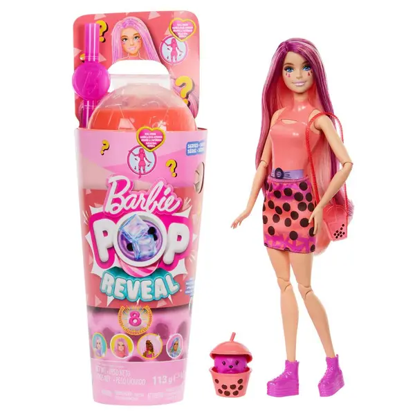 Papusa Barbie Pop Reveal Bubble Mango Mochi Tea