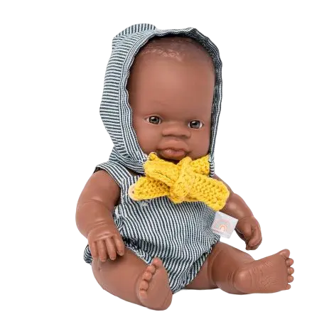 Papusa bebelus educativa 21 cm - Baiat african