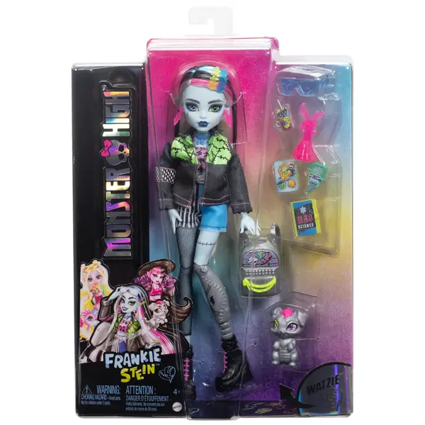 Papusa cu animal de companie, Monster High, Frankie Refresh, HXH73