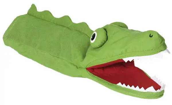 Papusa de mana Goki - Crocodil
