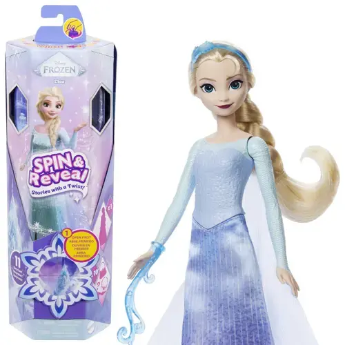 Papusa Disney Frozen - Spin And Reveal, Elsa
