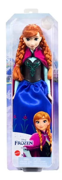 Păpușă Disney Princess - Anna cu rochie albastră, Regatul Înghețat