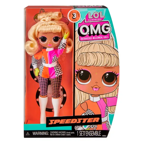 Papusa LOL Surprise OMG, Hos Doll, Seria 3, Speedster, 588580EUC