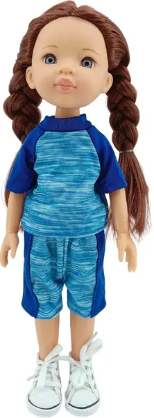 Păpuşă Moni Toys - Pretty Doll, într-o echipă sportivă, 33 cm