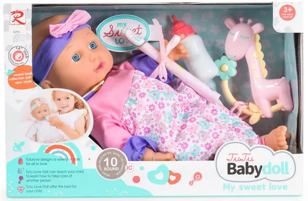 Păpușă muzicală Tutu Love - - Cu corp moale, Bufniță, 36 cm