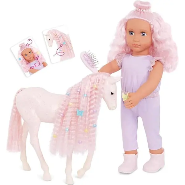 Păpuşă Our Generation – Elara și Lumina, 46 cm, cu accesorii