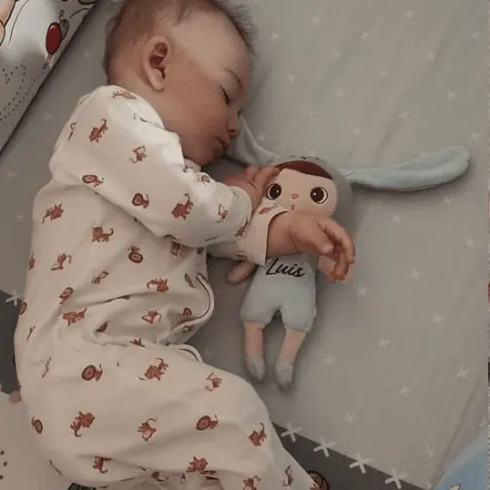 Papusa personalizata de plus Iepuras Baietel (mini)