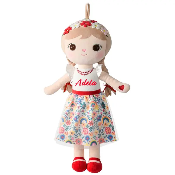 Papusa personalizata de plus Simfonia Florilor (XL)