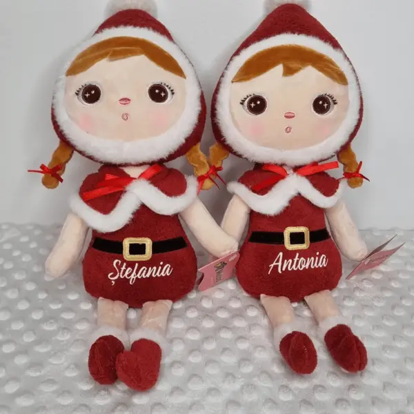 Papusa personalizata Spiridușul Moșului fetiță