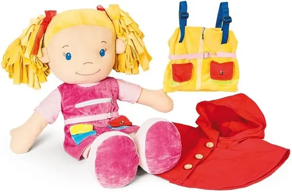 Papusa Play Nowa Szkola - Fata cu haine, 75 cm