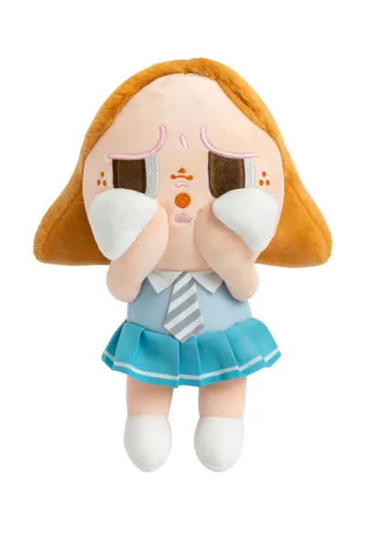 Papusa Plus Tristuta Uniforma Albastra 20 cm - Jucarie Kawaii Emotion Doll