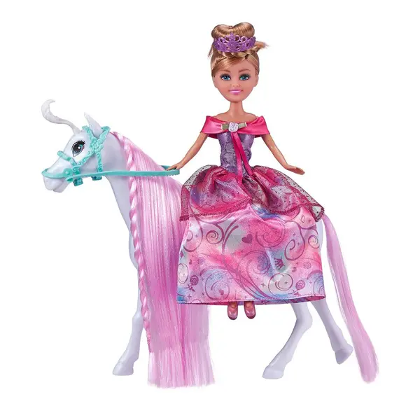 Papusa printesa cu cal Sparkle Girlz