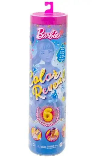 Papusa surpriza Barbie, Color Reveal Denim, 6 surprize, HJX55