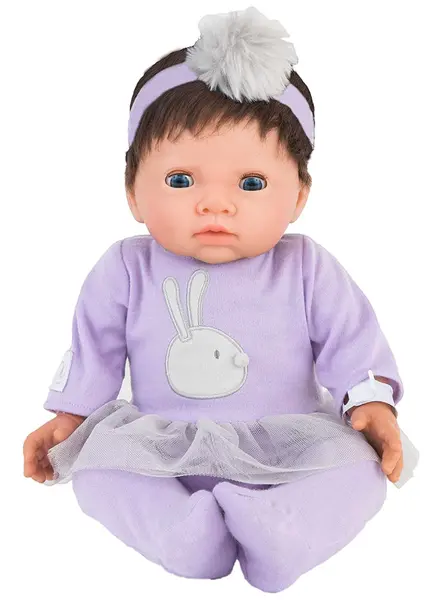 Papusa Tiny Treasure Brown Hair & Purple Tutu Dress (30140)