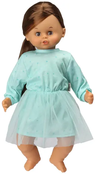 Păpușă vorbitoare Skrallan - Cu rochie albastra, 45 cm