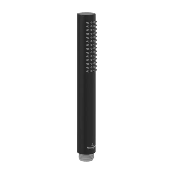 Para de dus cu 1 jet, tip baton, negru mat, VilleroyBoch Verve