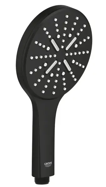 Para de dus Grohe Rainshower SmartActive 22127KF0, 130 mm, 9.5 l/min, 3 jeturi (Negru)